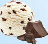 Înghețată cu gust de lapte și cipsuri de ciocolată